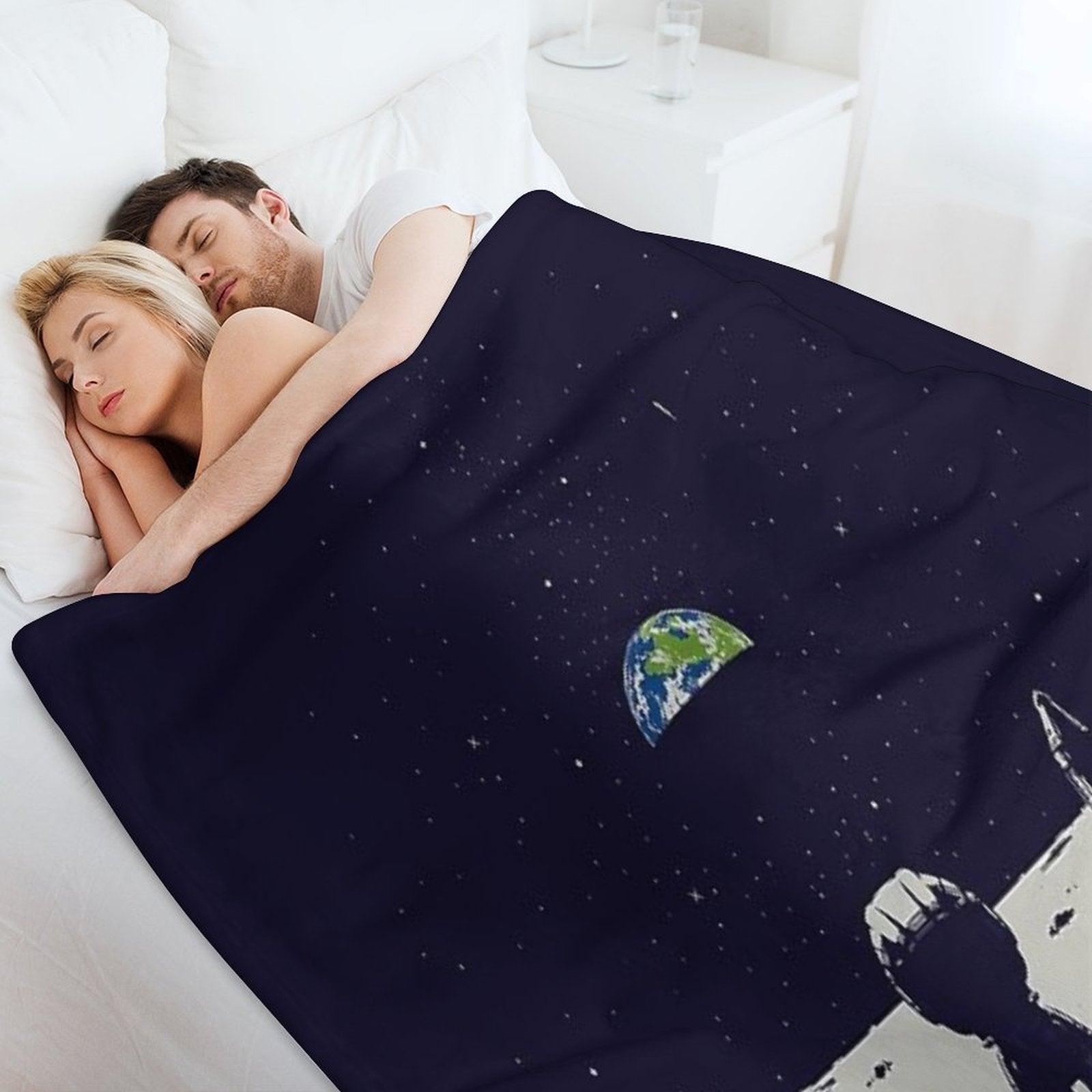 Lonely Space Throw Blanket