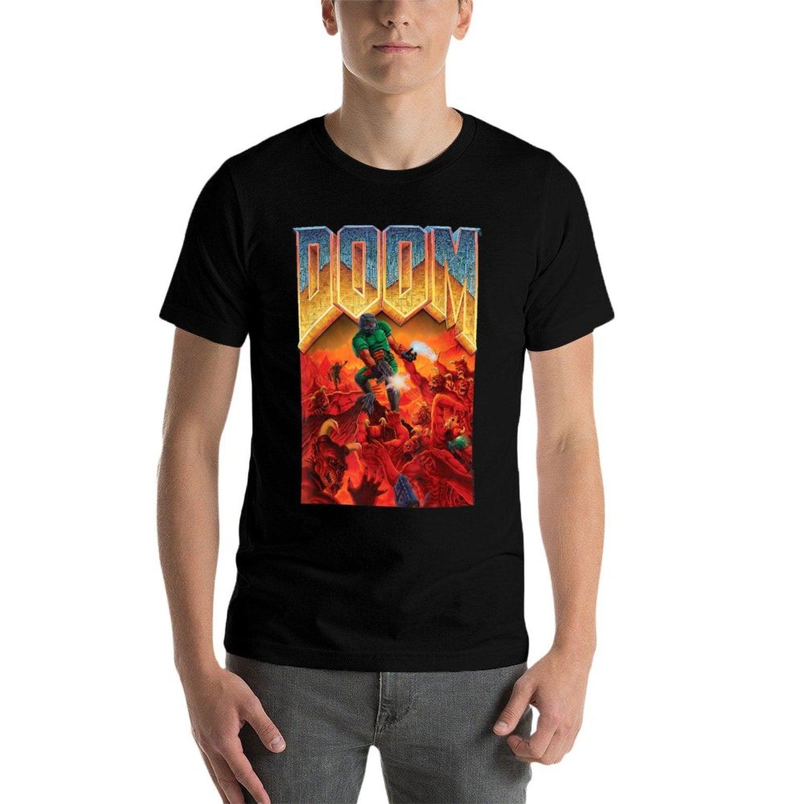 DOOM 1993 Video Game Cover Art  Vintage-inspired T-Shirt