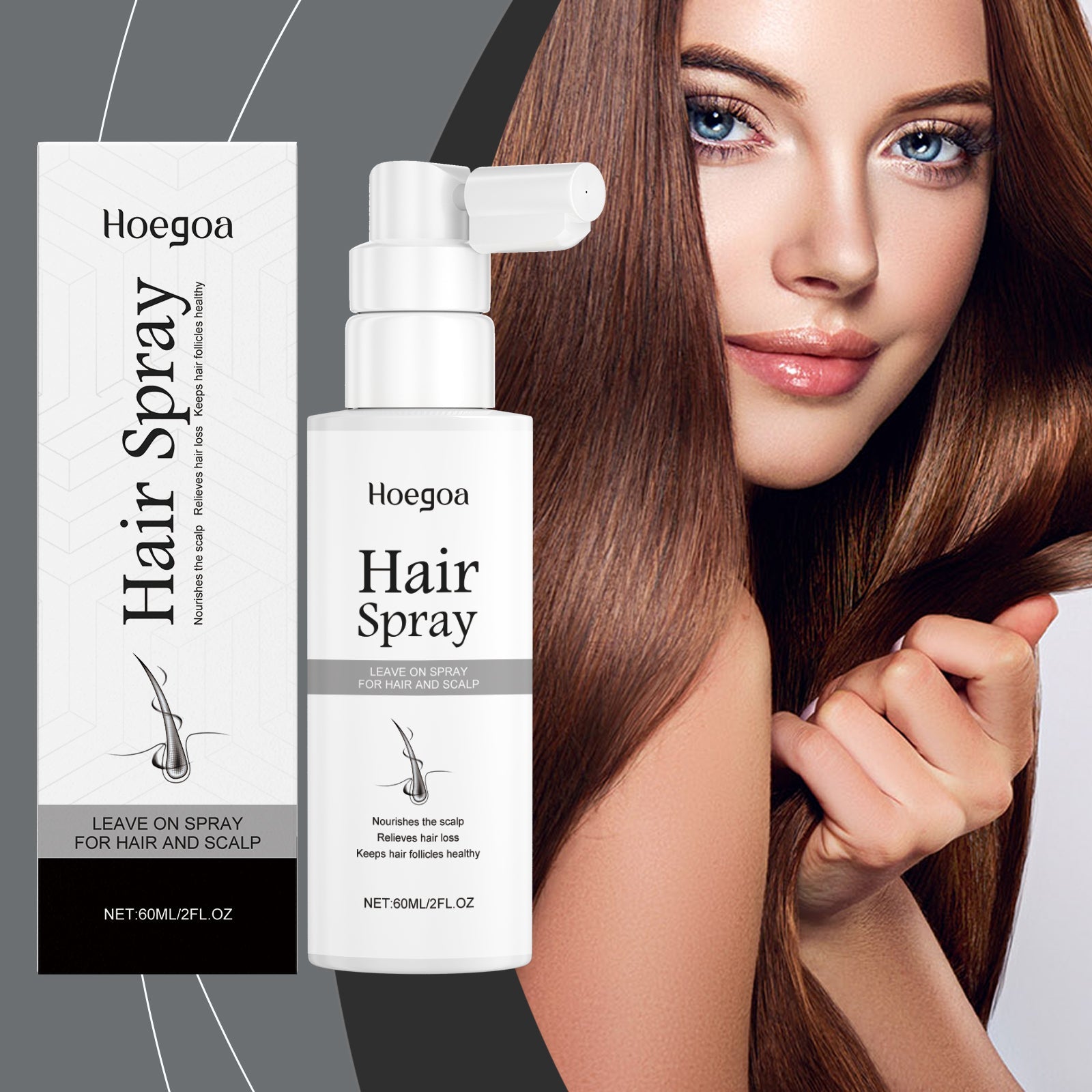 Hair Care Spray Hair Root Deep Moisturizing Scalp Massage Repair Nourishing Hair Care Agent