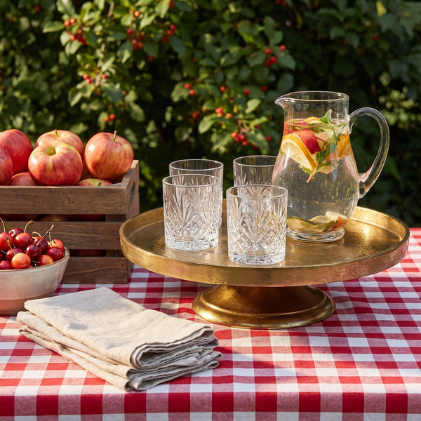 Round Pedestal Stand Trays