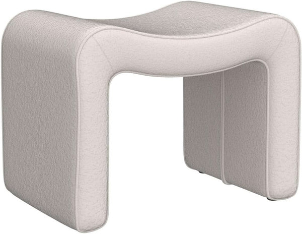 Large White Ottoman Footstool Multifunctional Living Room