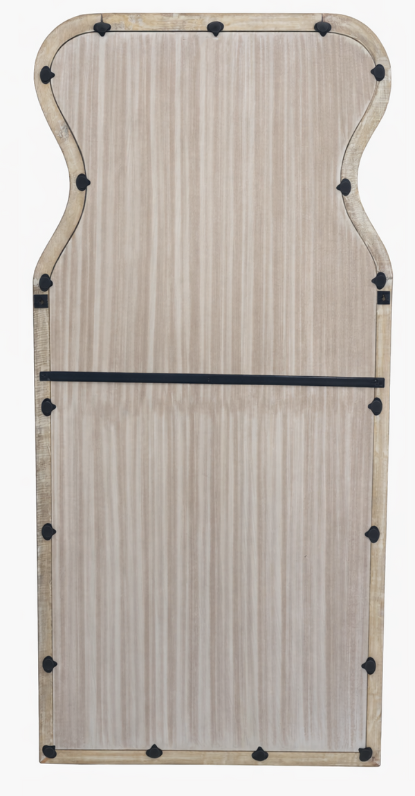 Decorative Full-Length Wall Mirror with Mango Wood Frame, 32X70