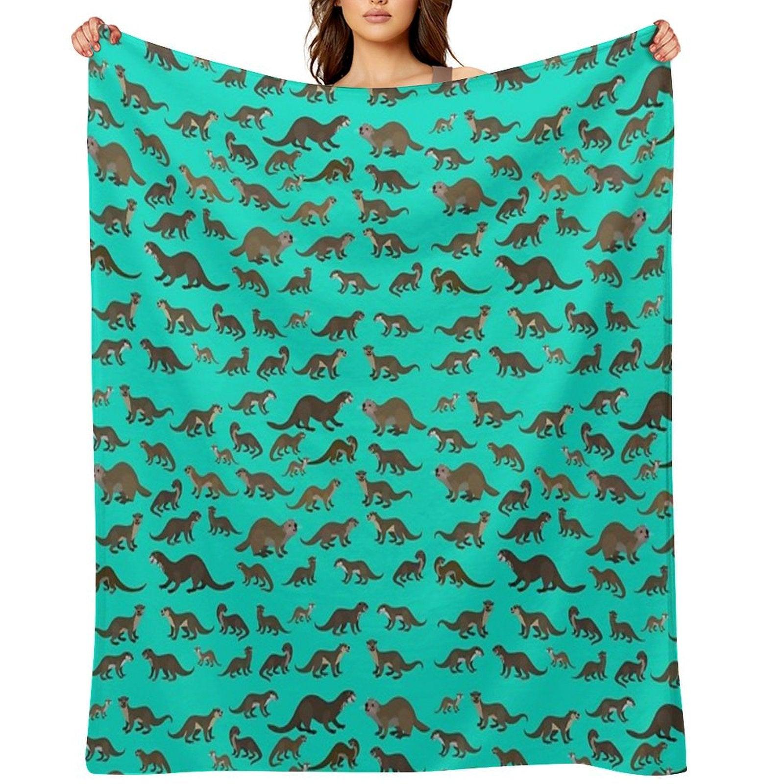 Know Your Otters Throw Blanket