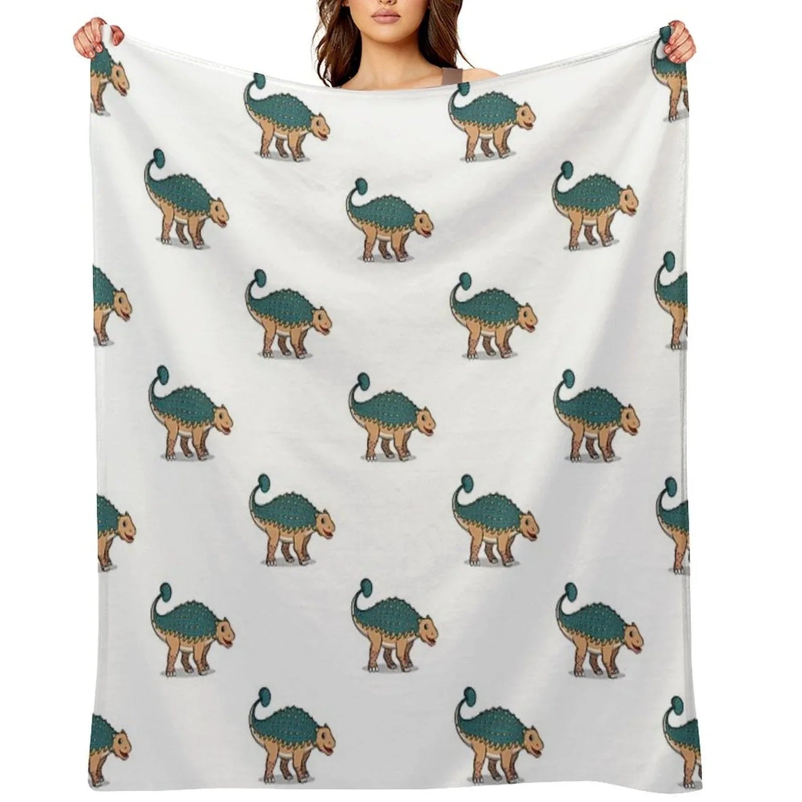 Ankylosaurus Throw Blanket