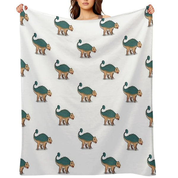 Ankylosaurus Throw Blanket