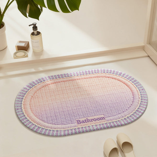 Water-absorbent Stain-resistant Non-slip Household Bathroom Floor Mat