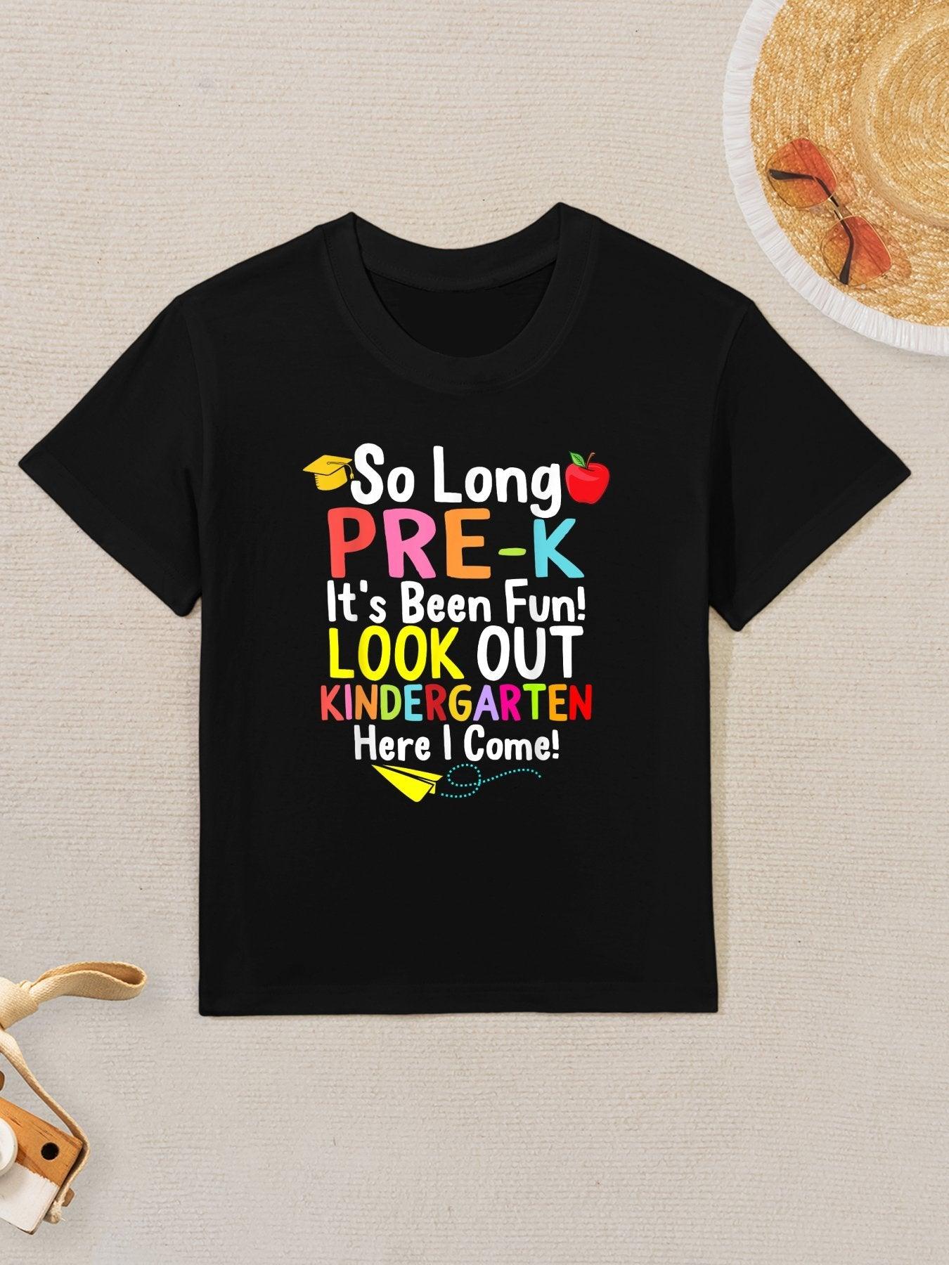 So Long Pre-K Kindergarten Here I Come Graduation Kids Kids T-Shirt