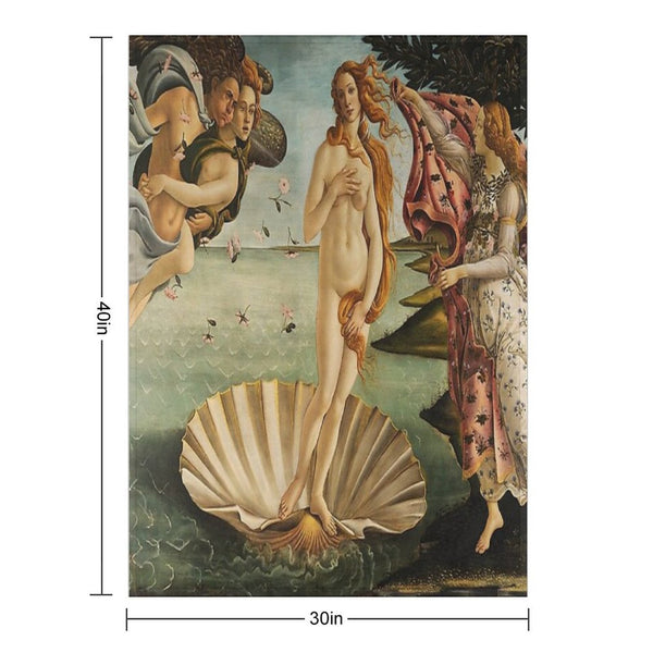 The Birth of Venus Multi-functional Throw Blanket