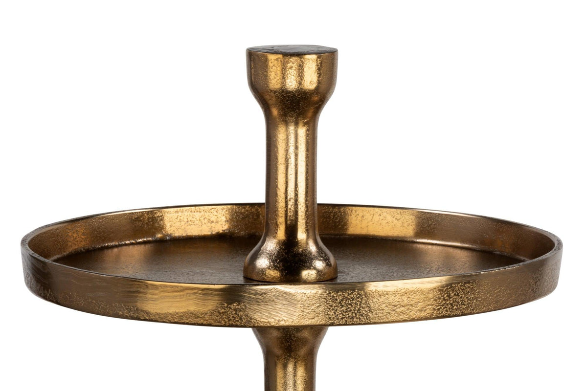 3 Tier Plate Gold Stand - 35