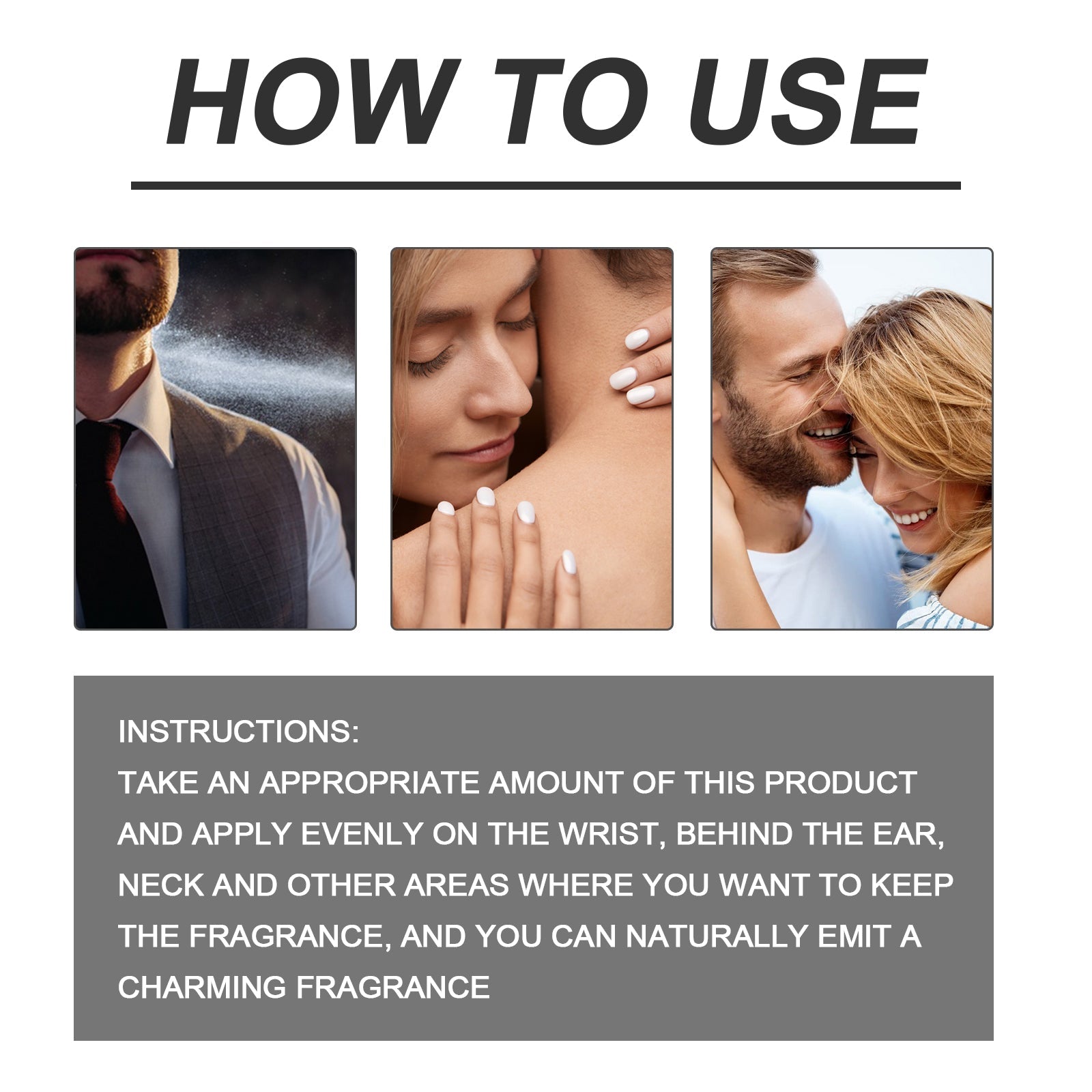 Opposite Sex Attraction Perfume, Natural Fresh Lasting Fragrance Release Charm Couple Dating Atmosphere Perfume