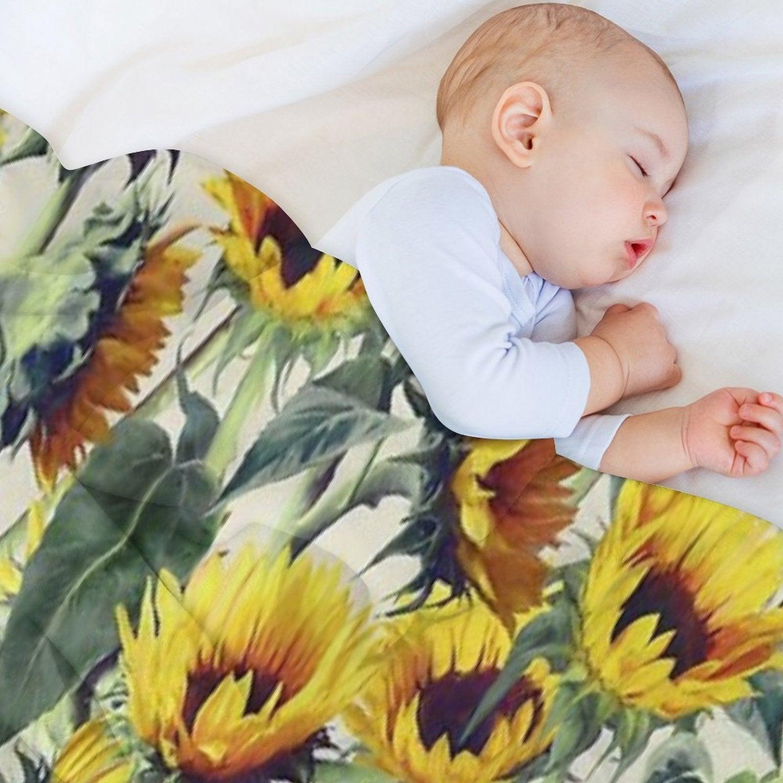 Sunflowers Forever Throw Blanket