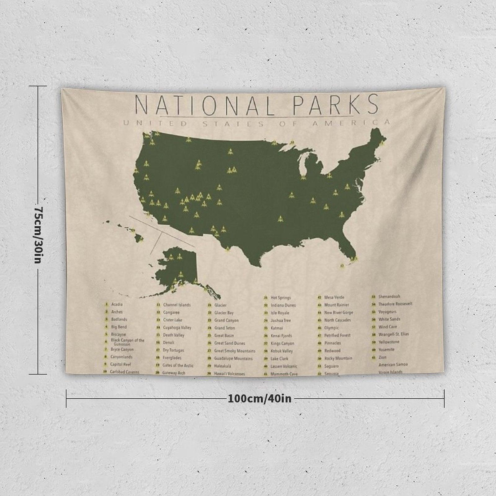 US National Parks Tapestry