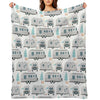 Cute Airstream Pattern Durable Throw Blanket