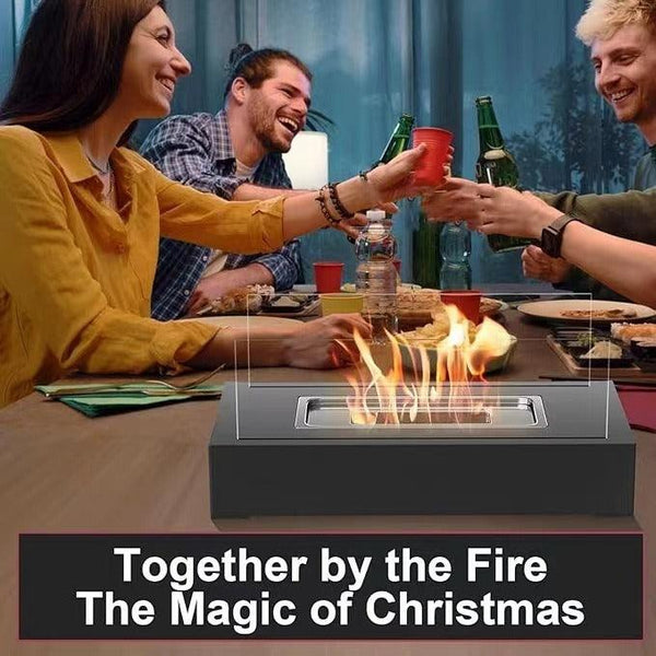 Desktop alcohol fireplace indoor metal fireplace rectangular portable real fire fireplace outdoor fireplace