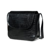 Diva Black Croco Sling Bag