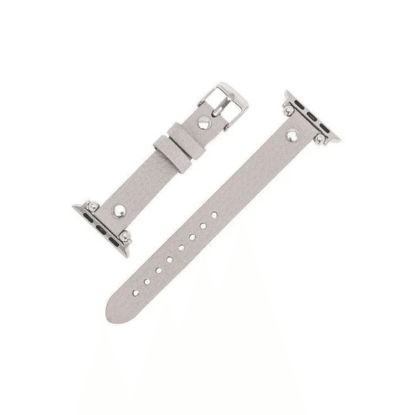 Apple Watch Light Grey Leather Strap - Detroit