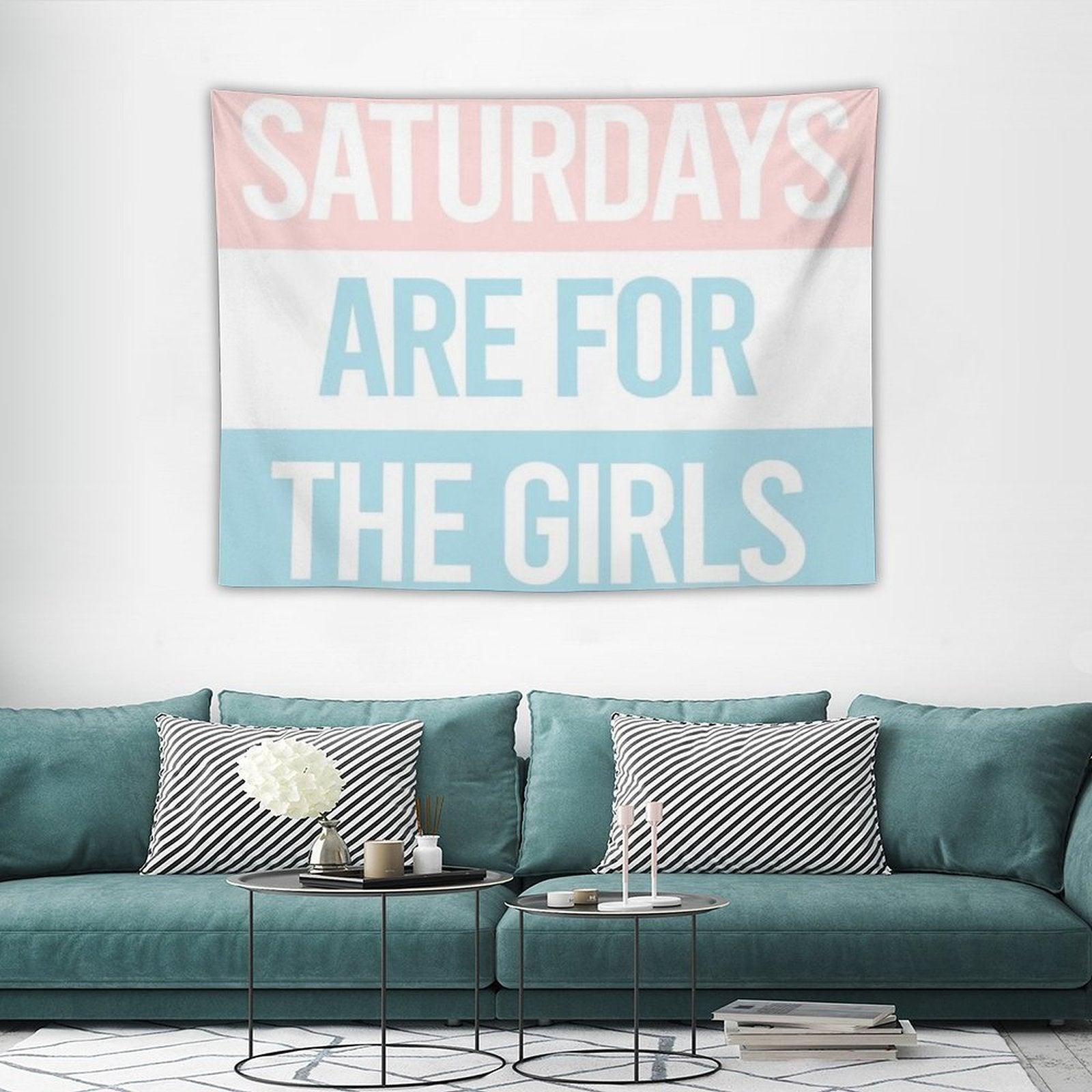 Pastel Saturdays Are for The Girls Tapestry