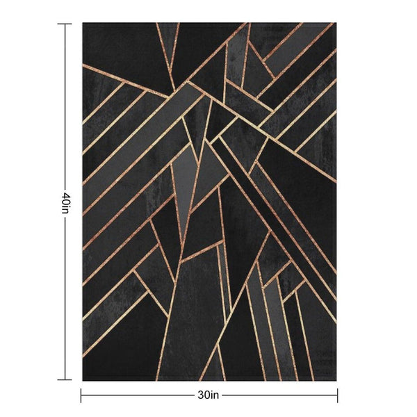 Black Night Throw Blanket