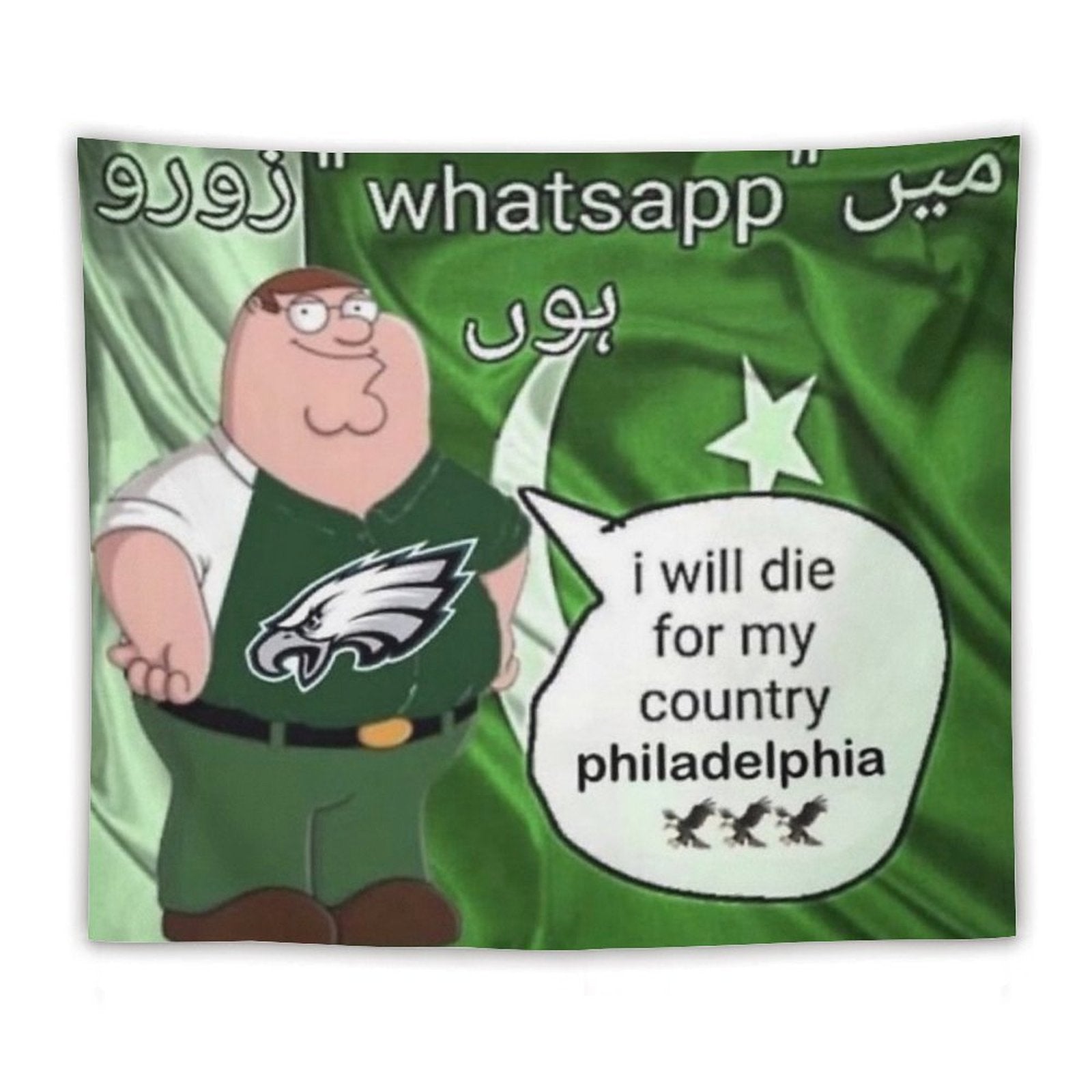 I Will Die For My Country Philadelphia Eagles Tapestry BionZax