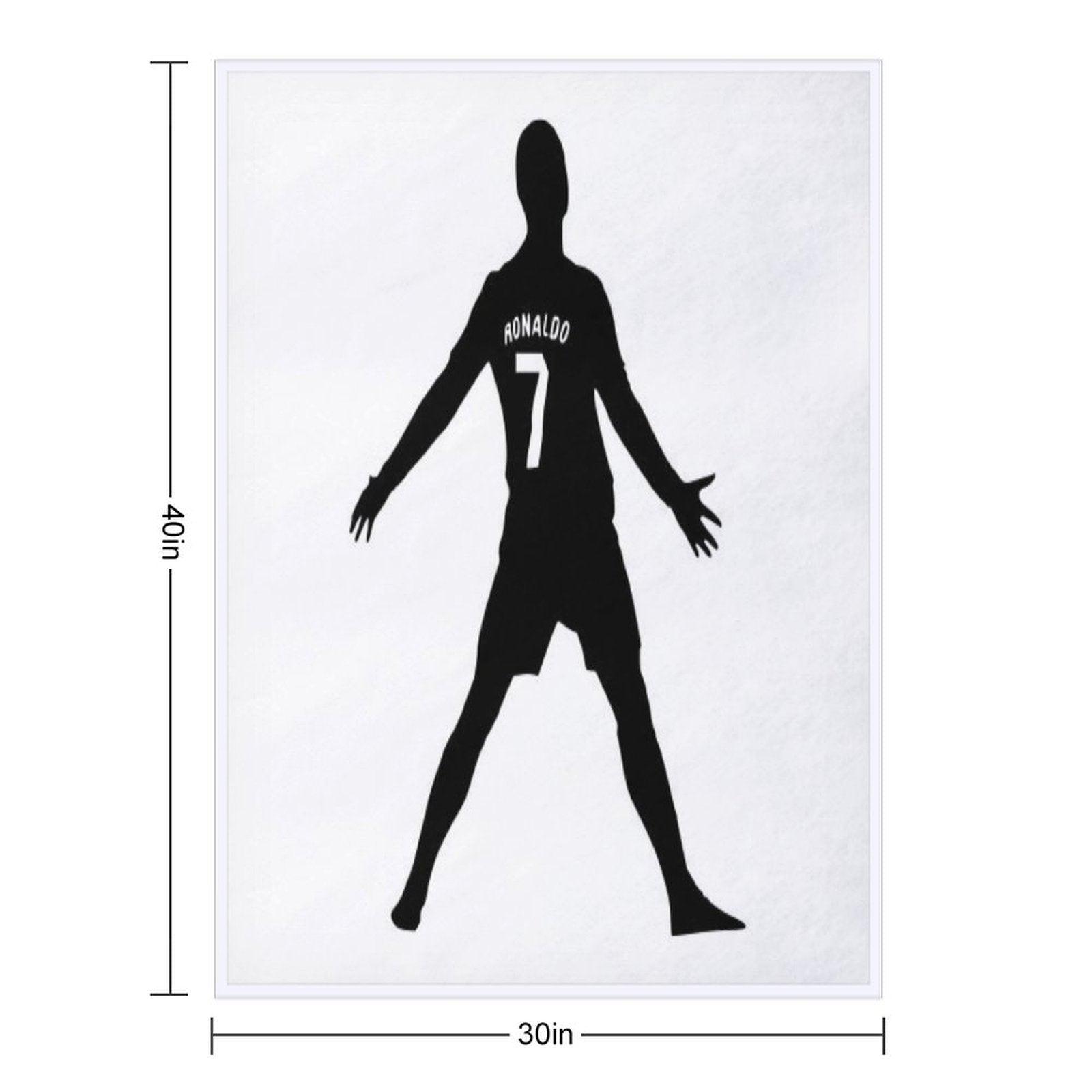Christiano Ronaldo  CR7  Shadow Design Throw Blanket