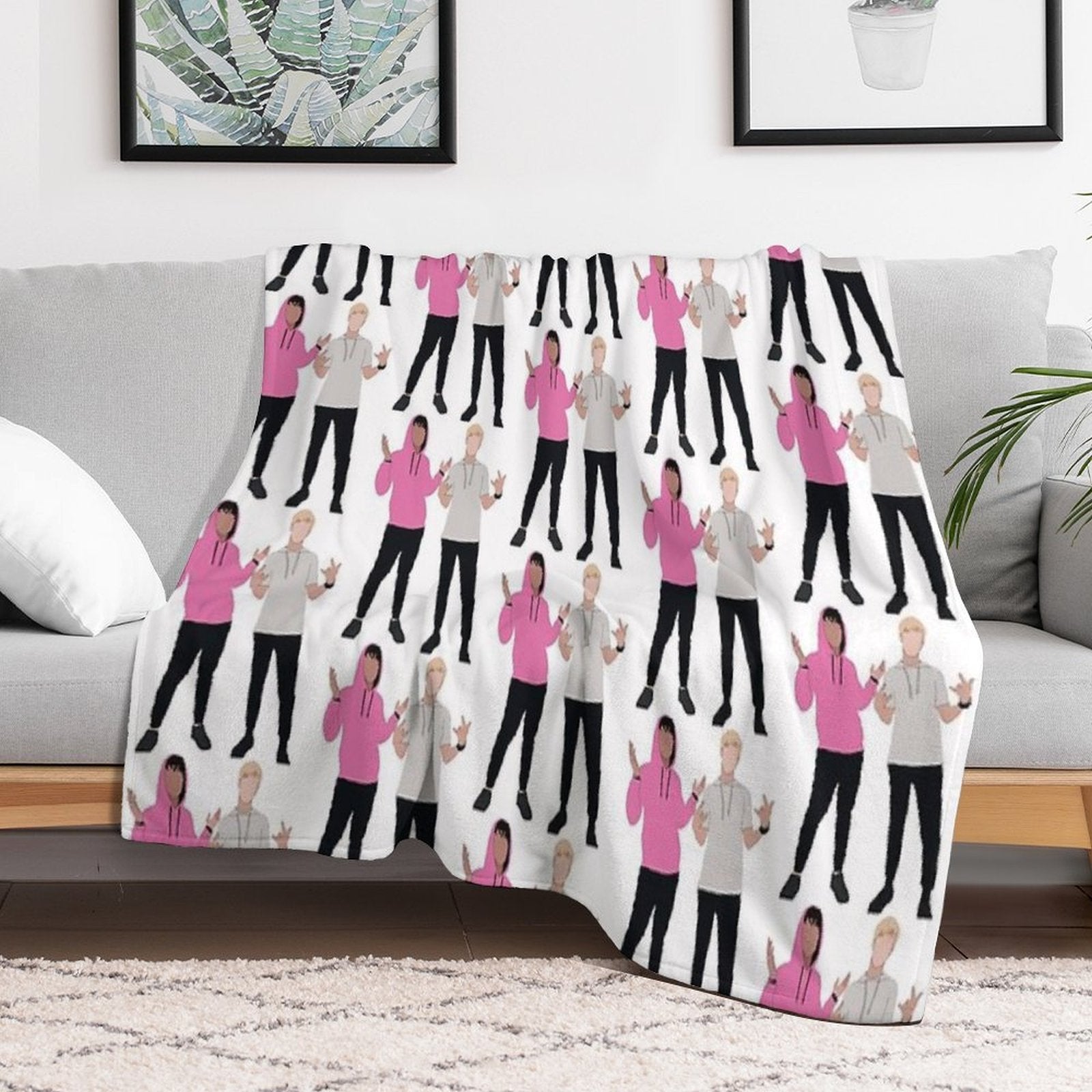 Sam And Colby Durable Throw Blanket