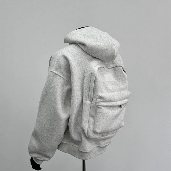 Men's Backpack Zip Up Hoodie