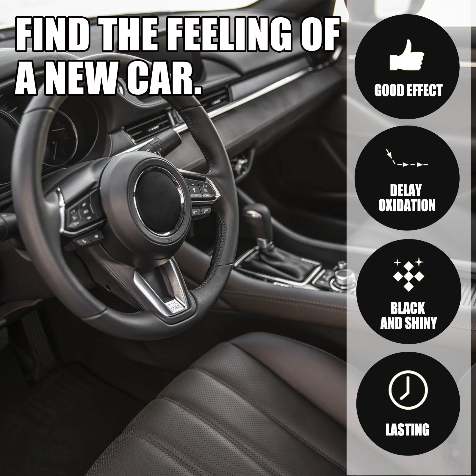 Automotive Plastic Refurbishment Coated Crystal Liquid, Instrument Panel Interior Clean Decontamination Anti-dust Refurbishment Bright Coating Liquid