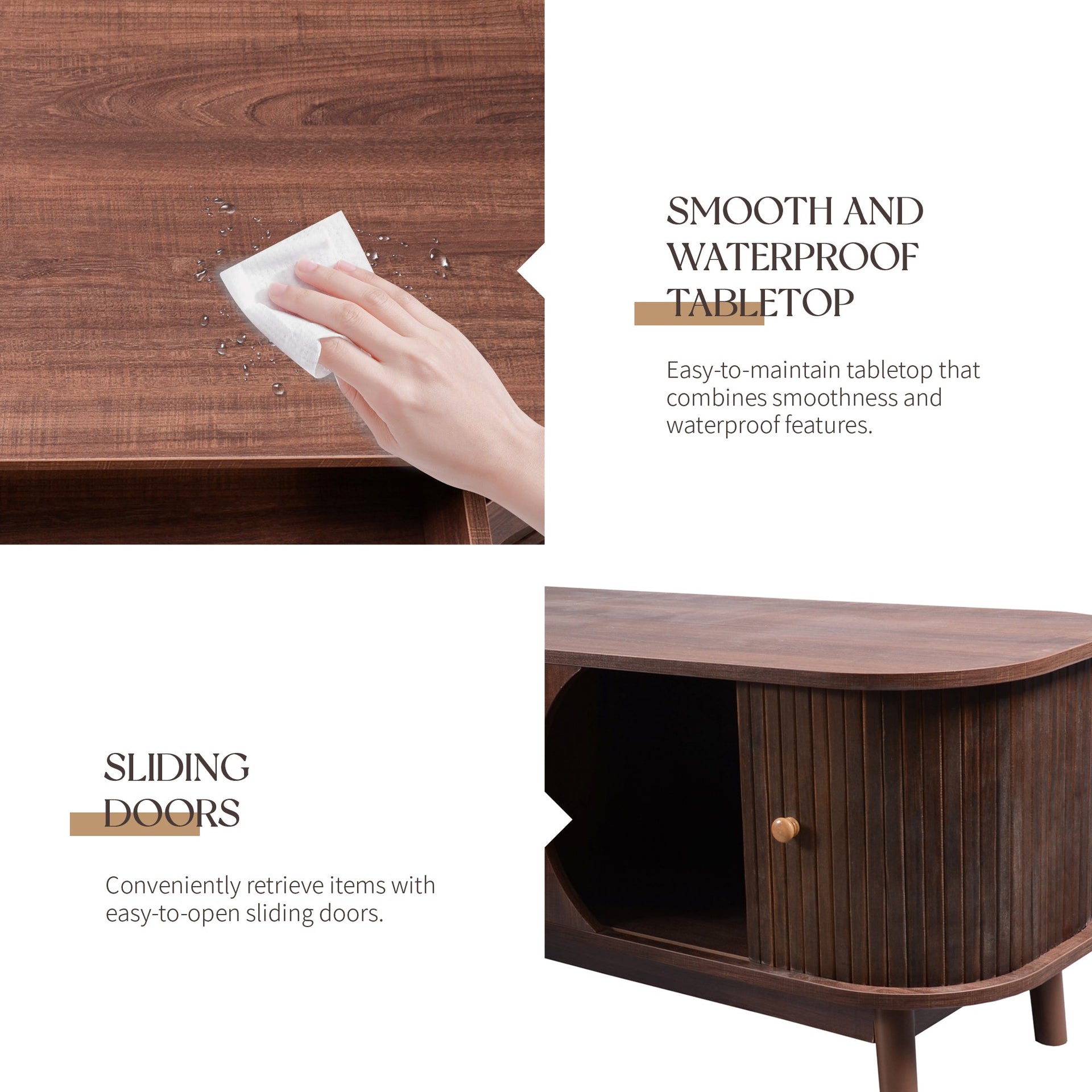 Modern Farmhouse Rattan TV Stand BLAKHOM