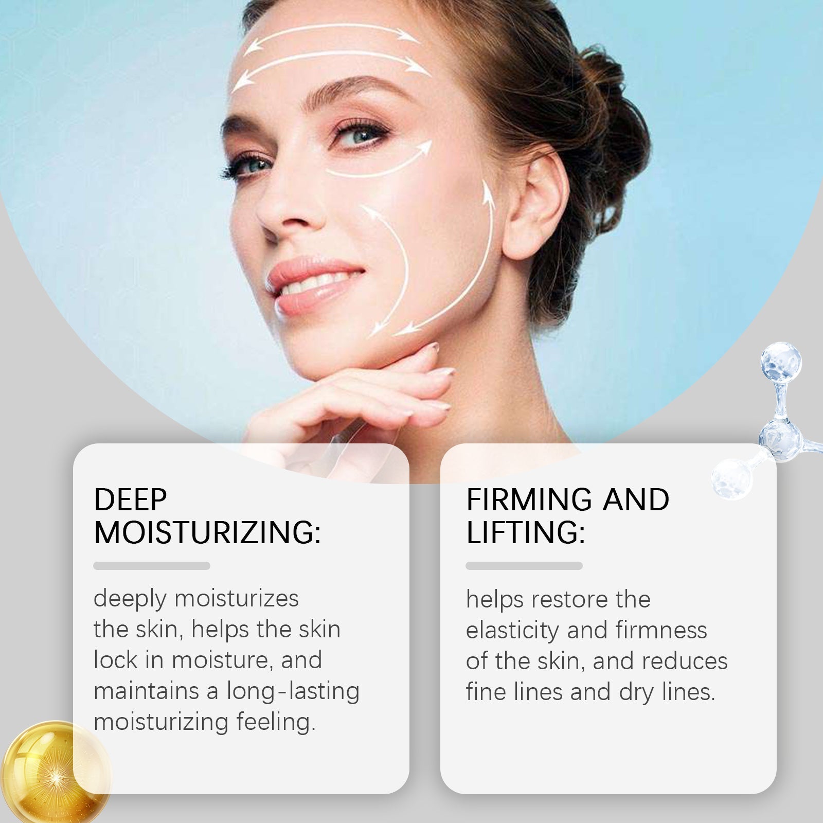 Hyaluronic Acid Facial Essence, Skin Hydrating Care Hydrating Skin Care Essence