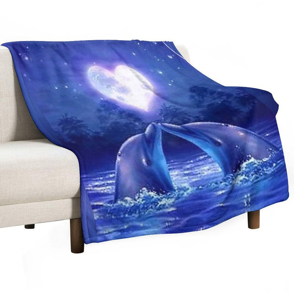 Dolphin Lightweight Throw Blanket