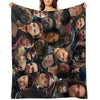Winter Soldier Photo Collage Throw Blanket