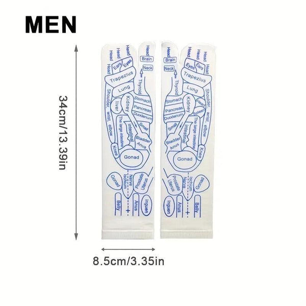 Reflexology Socks Women Foot Massage Meridian Acupoint Reflex Area Acupoint Socks And Foot Acupoint Illustration Socks for Foot