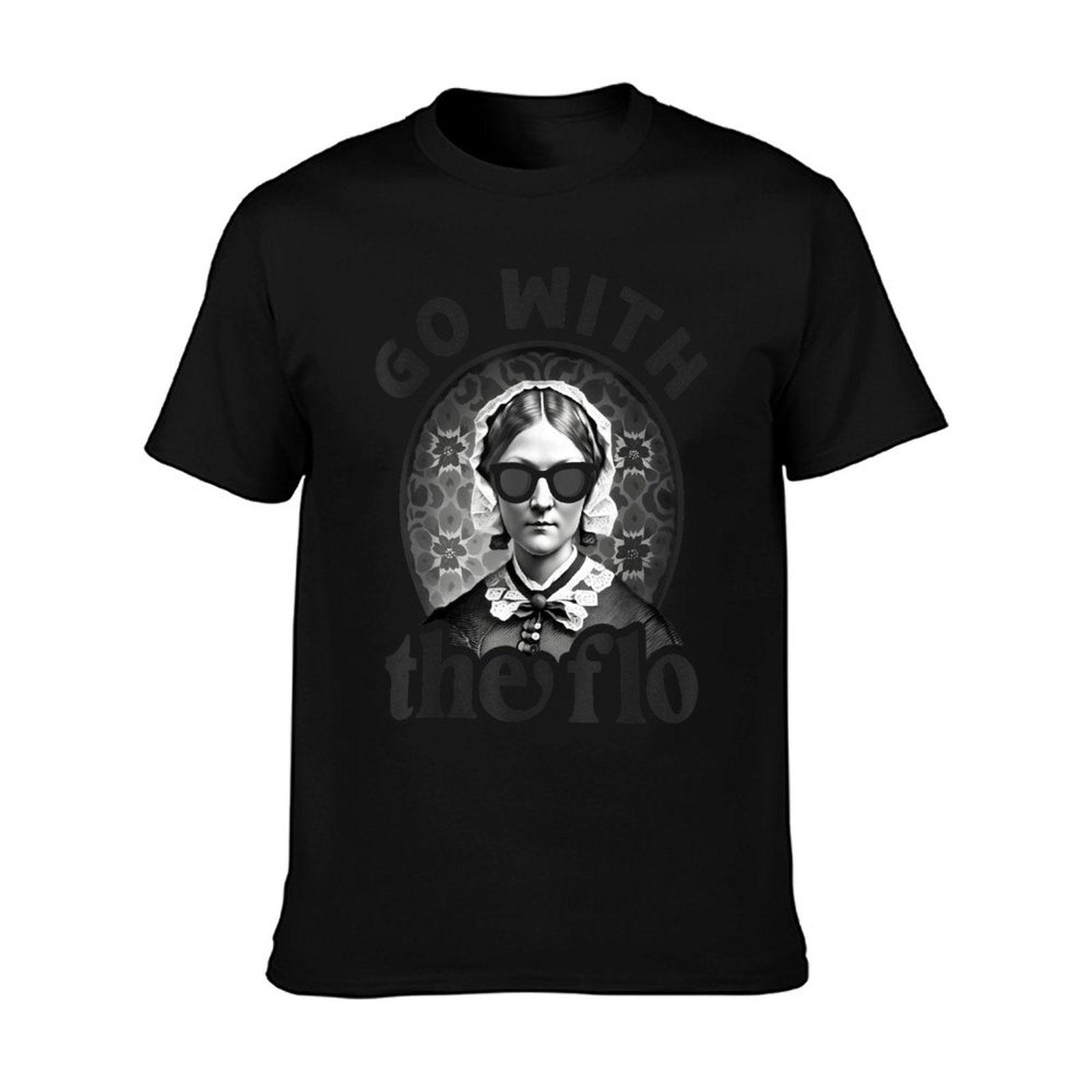 Womens History Nurse Florence Nightingale Go With The Flo T-Shirt