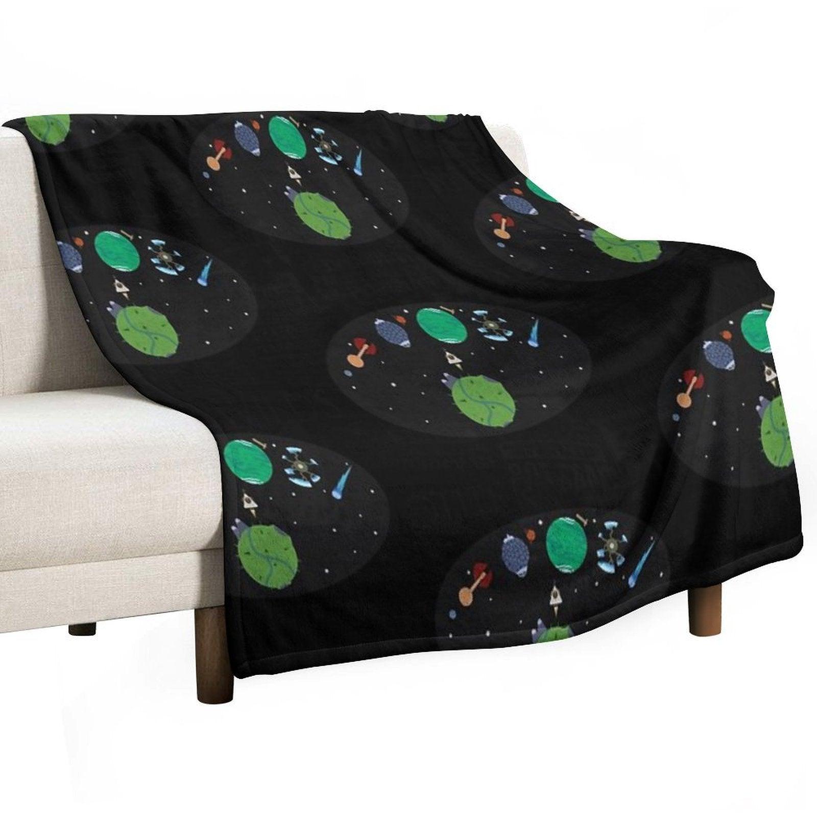 Outer Wilds Logo Throw Blanket