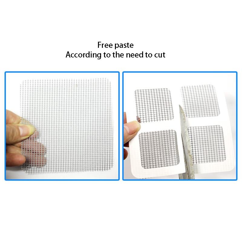 20pcs Summer Anti-Mosquito Fill In The Loophole Mosquito Window Screen Sticker Home Anti Mosquito Repair Screen Patch Stickers
