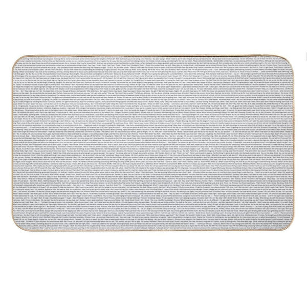 Entire Shrek Script Bath Mat