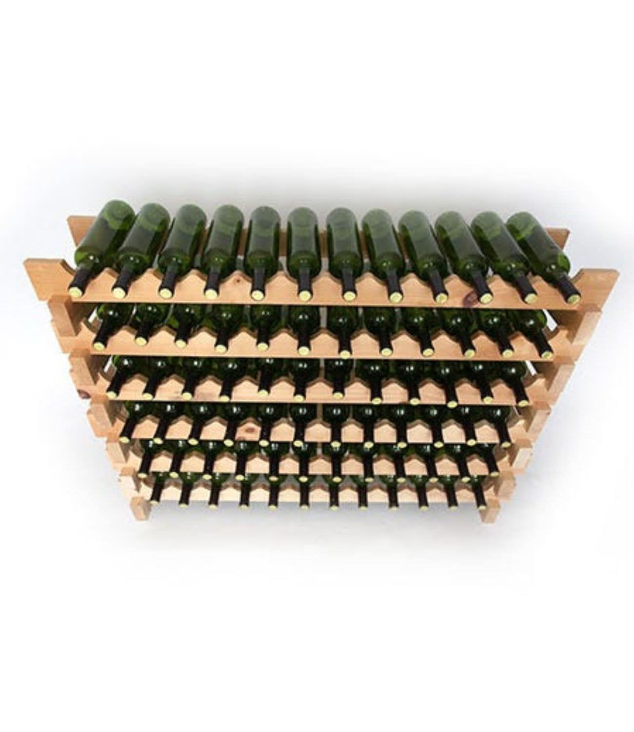 Stackable Sleek Wine Rack Multi Tier Display Expandable Bottle Storage