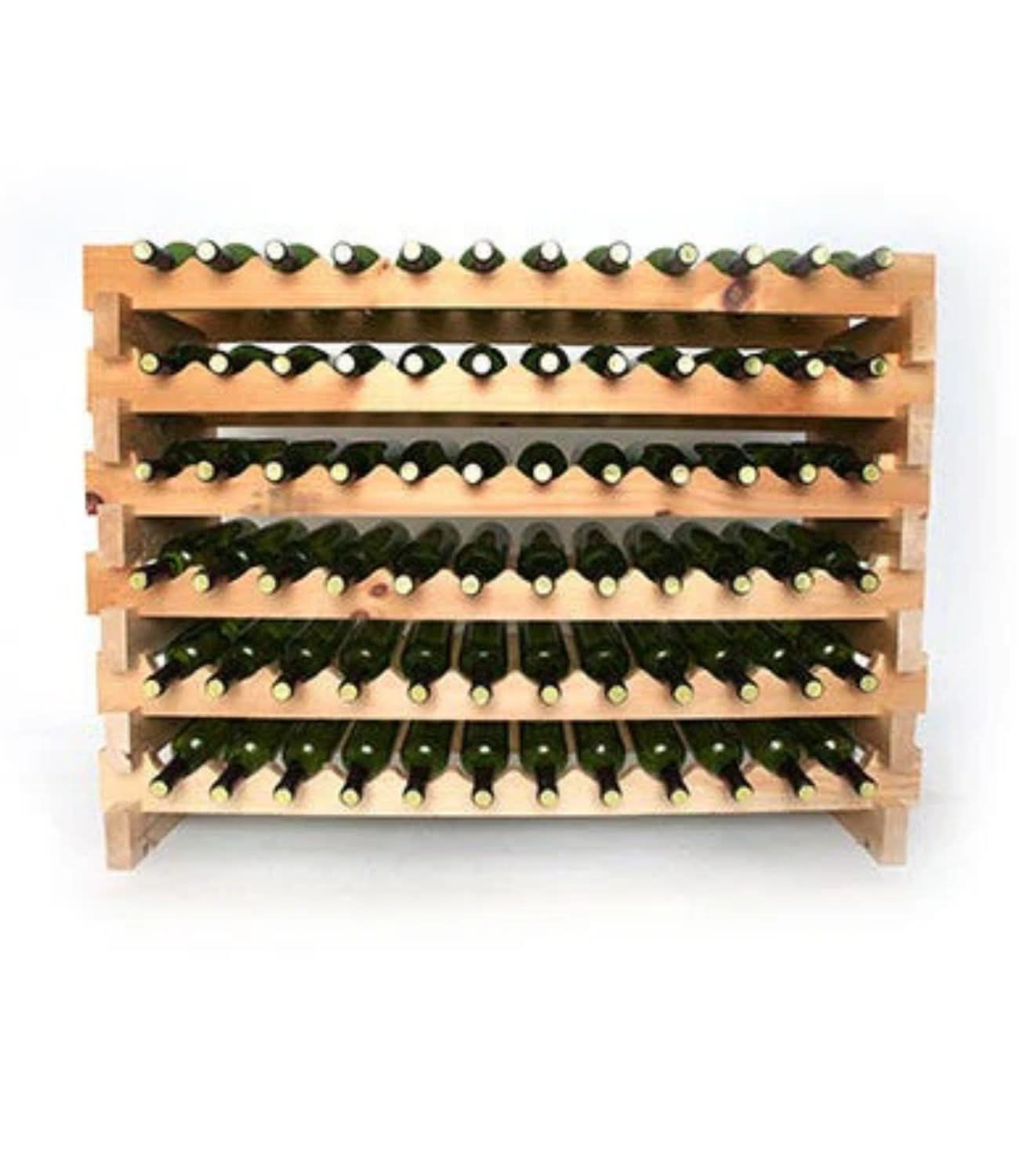 Stackable Sleek Wine Rack Multi Tier Display Expandable Bottle Storage
