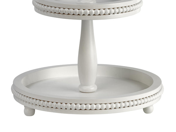 3 Tier Wooden Beaded Display Stand - Black & White