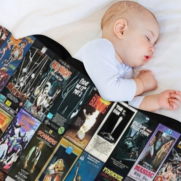 RETRO HORROR VHS ARTWORK - 1981 Throw Blanket