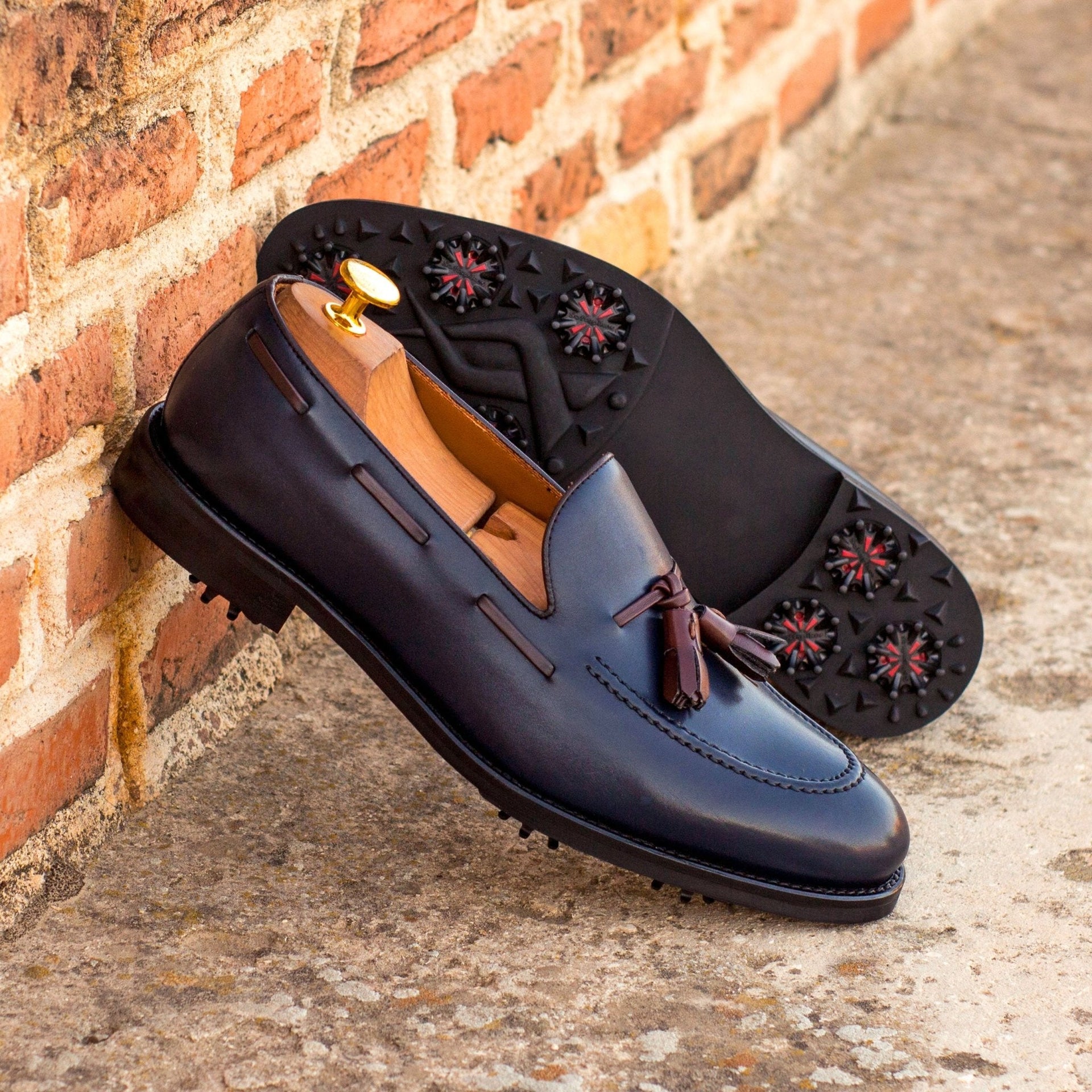 Cori  - High quality Golf leather loafers golf shoes