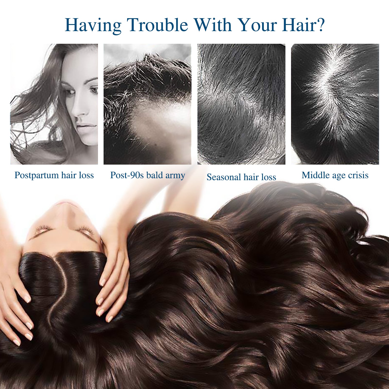 Hair Ampoule Serum For Dense, Volumizing, Moisturizing, Nourishing And Strengthening Hair