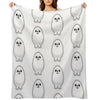Eggdog Dog, Meme Pattern Sustainable Throw Blanket
