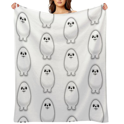 Eggdog Dog, Meme Pattern Sustainable Throw Blanket