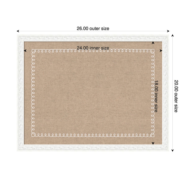 Pinboard White Scalloped Edge