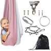 Children's sensory swing hammock double-layer dual color nylon elastic sensory soothing indoor and outdoor hanging chair