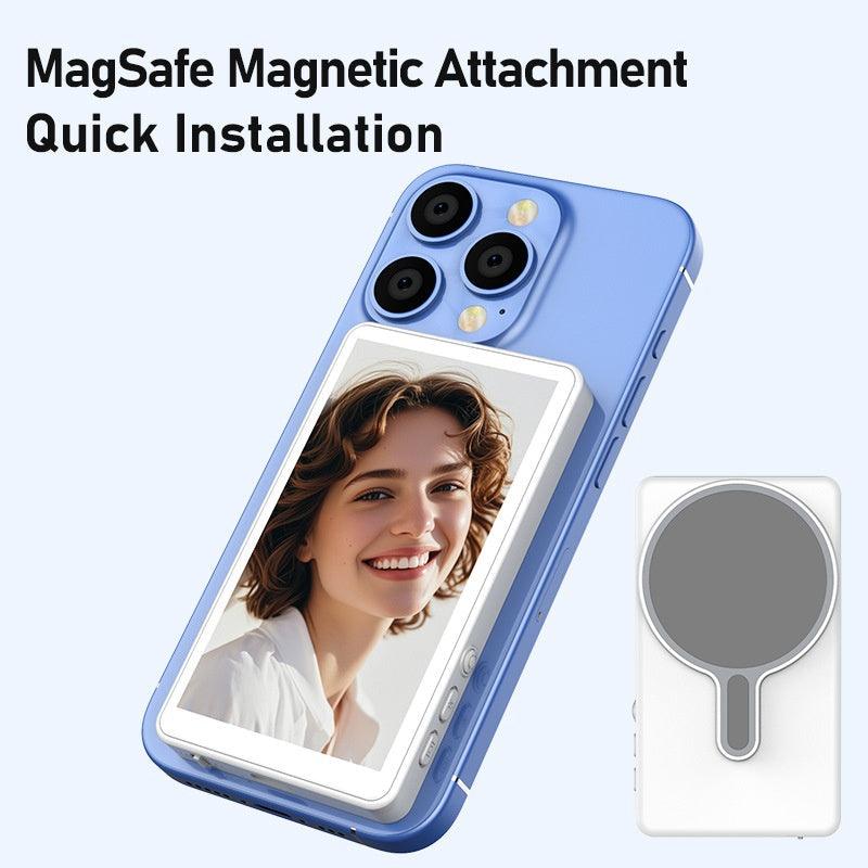 Wireless Screen Mirroring Device for Selfie and Live Streaming with Rear Camera Functionality