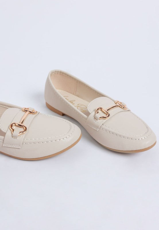 Pingle Horsebit Faux Leather Loafers