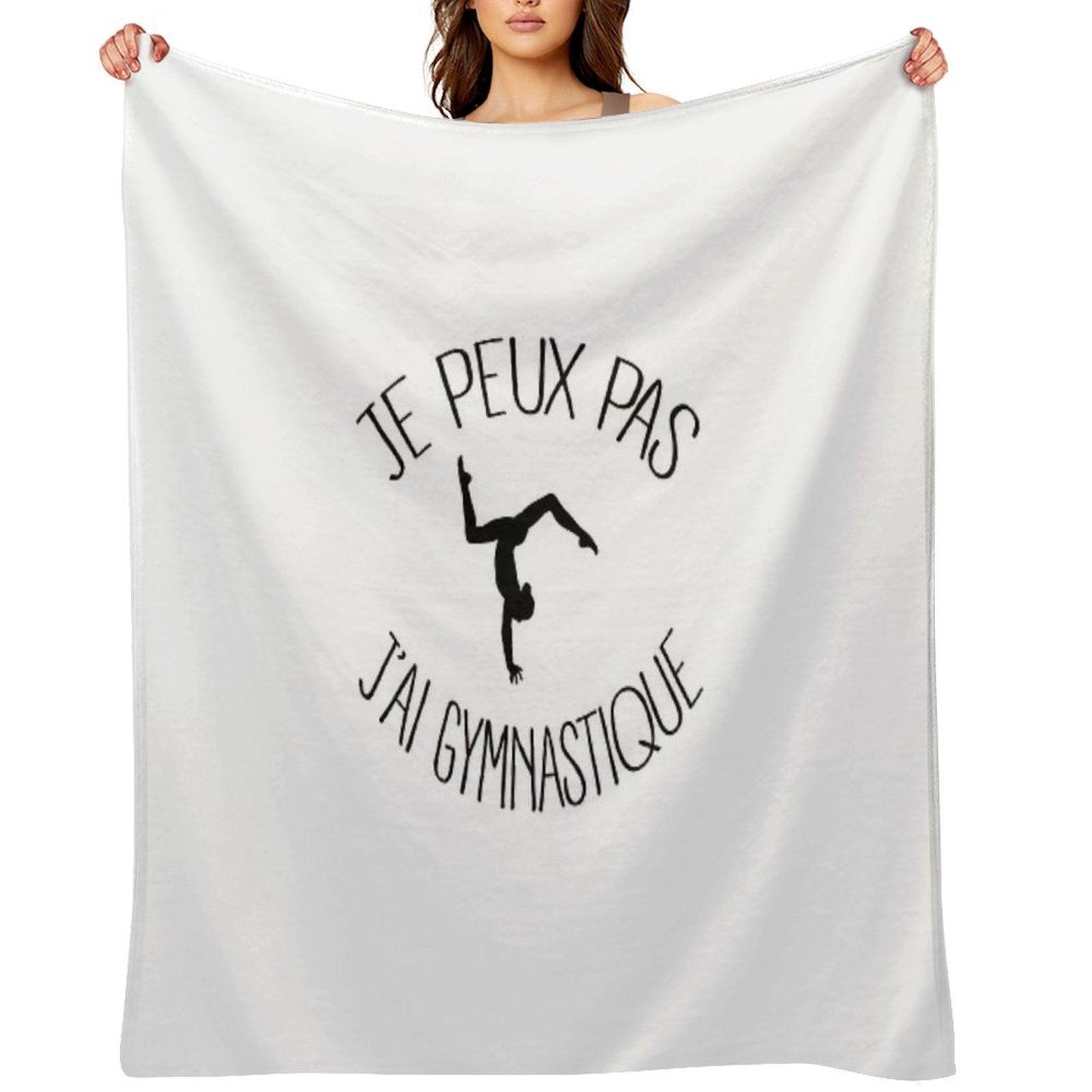I Can Not I Have Gymnastics Throw Blanket