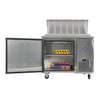 44-Inch Commercial Pizza Prep Table With Built-In 11 Cu.Ft Refrigerator (SAK09621)